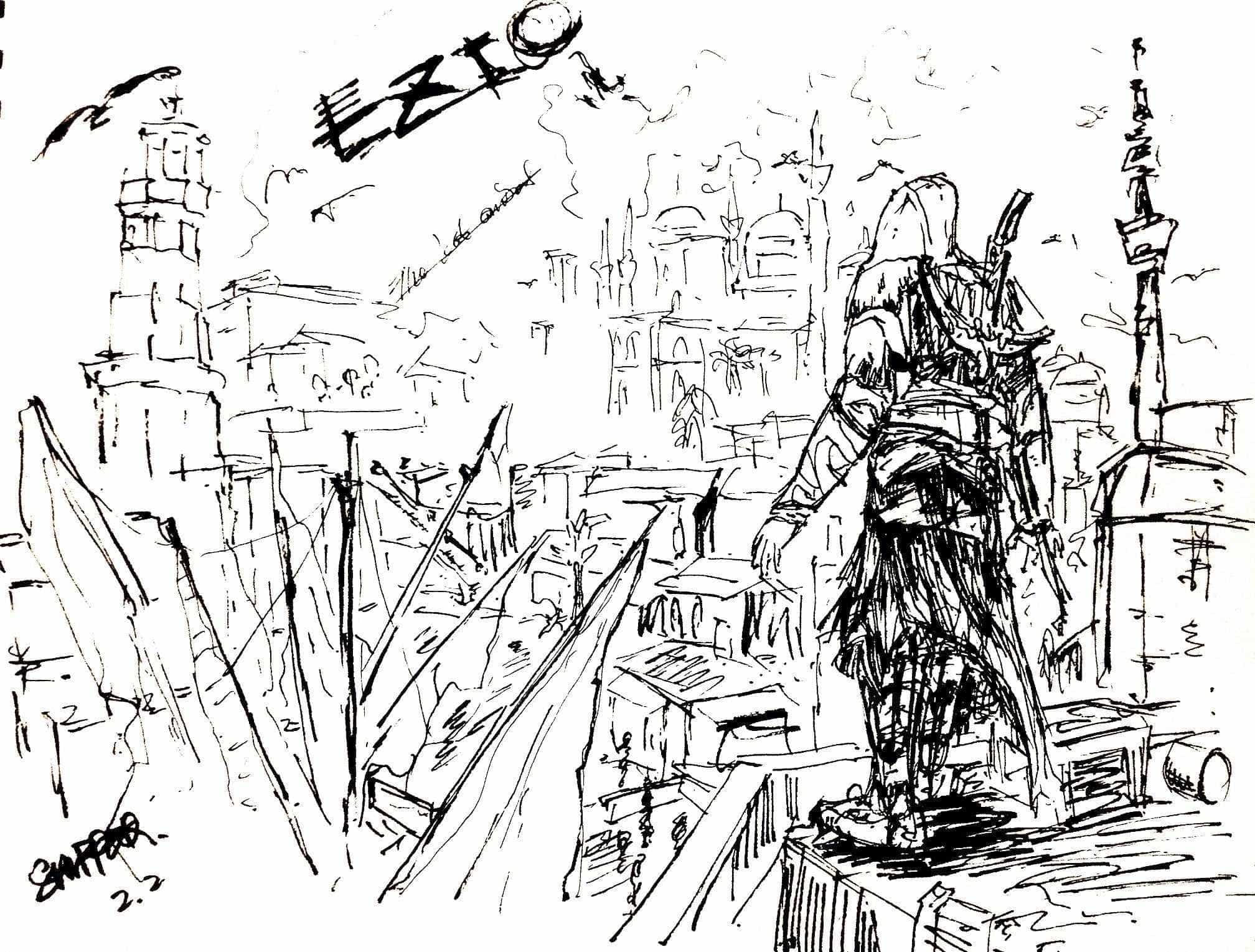 Game / Animation Background Sketches